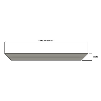 40-33030-3 MODULAR SOLUTIONS PROFILE<BR>30 SERIES 30MM X 30MM DIAGONAL BRACE CUT AT A 45 DEG ANGLE, 300MM